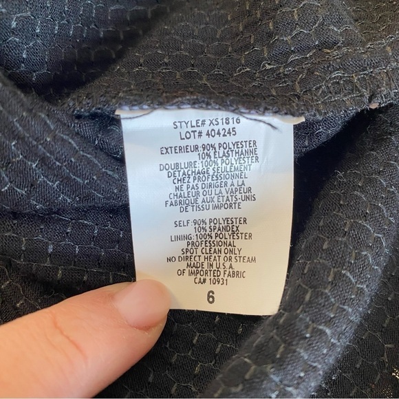 BA Nites by Melanie Lyne Black Sequins Mini Cocktail Dress Boat Neck Size 6 - Picture 10 of 10